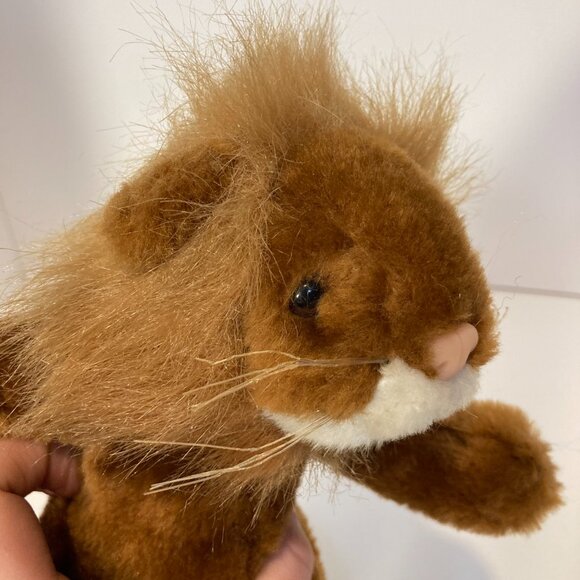 Vintage Oriental Trading Co Lion Beanie Plush Stuffed Animal Moving Legs Arms - Picture 6 of 10